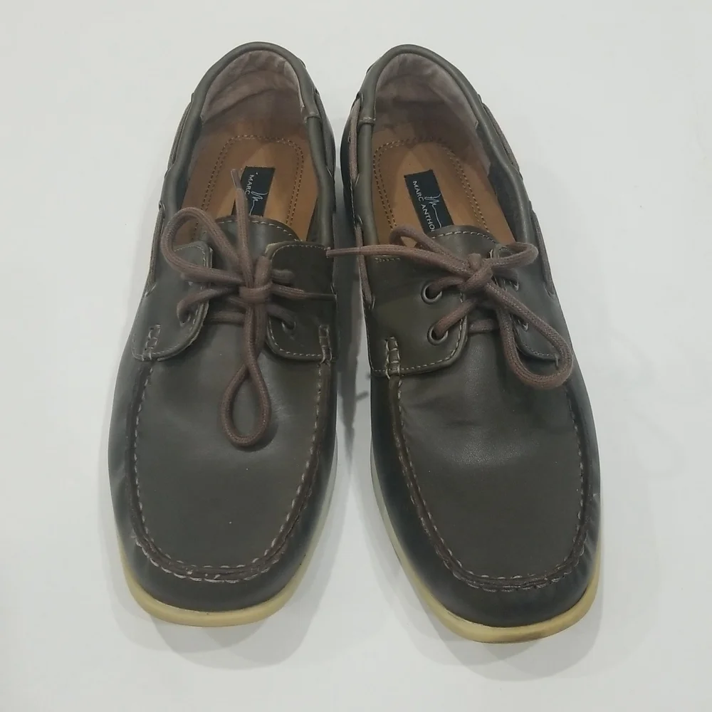 MARC ANTHONY Maascot Grayish Brown Slip On Loafer Boat Shoes